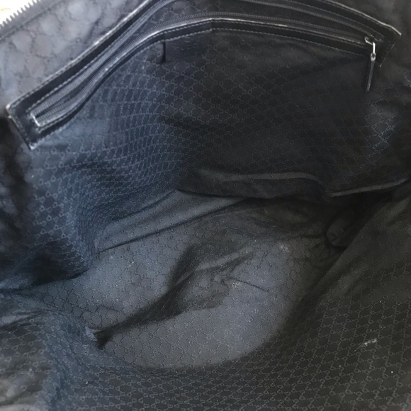 GUCCI vintage black leather bag - Picture 13 of 16